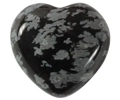 Hart sneeuwvlok obsidiaan  3 cm