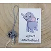 Jij bent Olifantastisch met gelukshanger