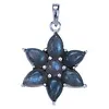 Zilver hanger ster Labradoriet
