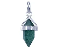 Zilver hanger dubbeleinder Aventurijn