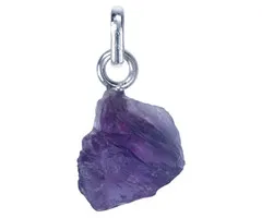 Zilver hanger Amethyst ruw