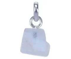 Zilver hanger ruwe Maansteen