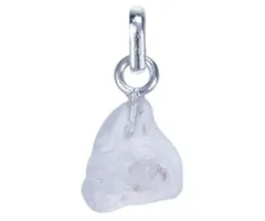 Zilver hanger ruwe Bergkristal