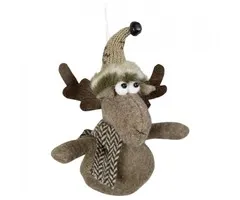 Rendier pluche hanger 14 cm