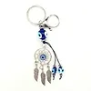 Blauwe boze oog sleutelhanger dromenvanger