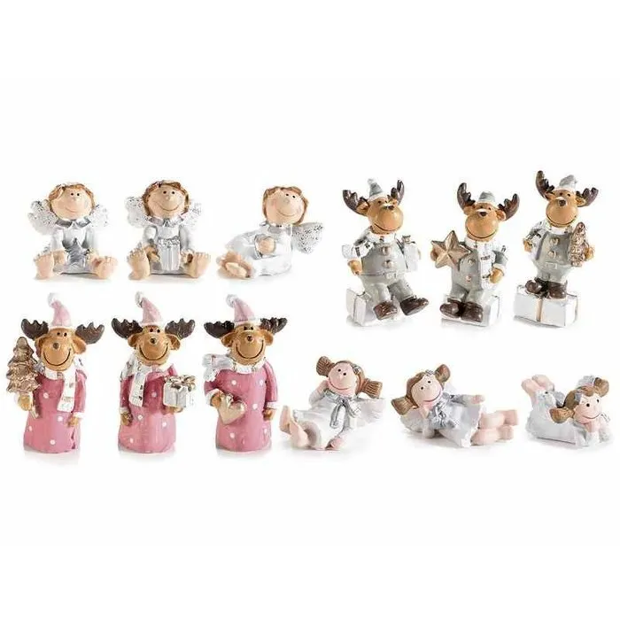 Kerstfiguur in cadeaudoosje met kerstkaartje