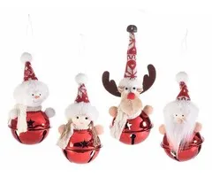 Kerstfiguur met rode bel