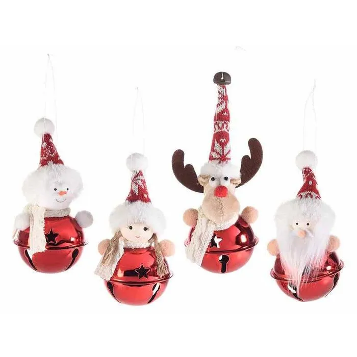 Kerstfiguur met rode bel