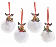 Kerstrendier op pompons van ecobont