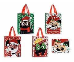 Kerst geschenktas met selfie bril