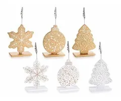 Houten kerst memoclip