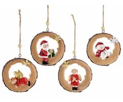 Kerst boomstam decoratie