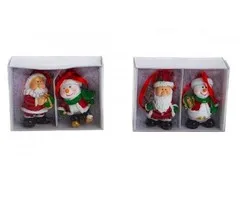 Set van 2 kerstfiguren