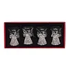 Glazen engel hanger 4 stuks