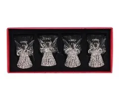 Glazen engel hanger 4 stuks