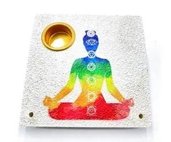 Chakra wierookhouder vierkant