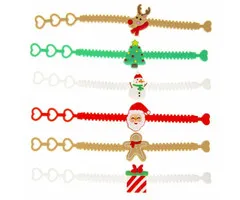 Kerst armbandje 6 stuks