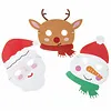 Kerst masker van foam