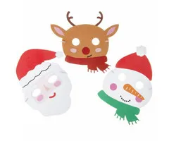 Kerst masker van foam