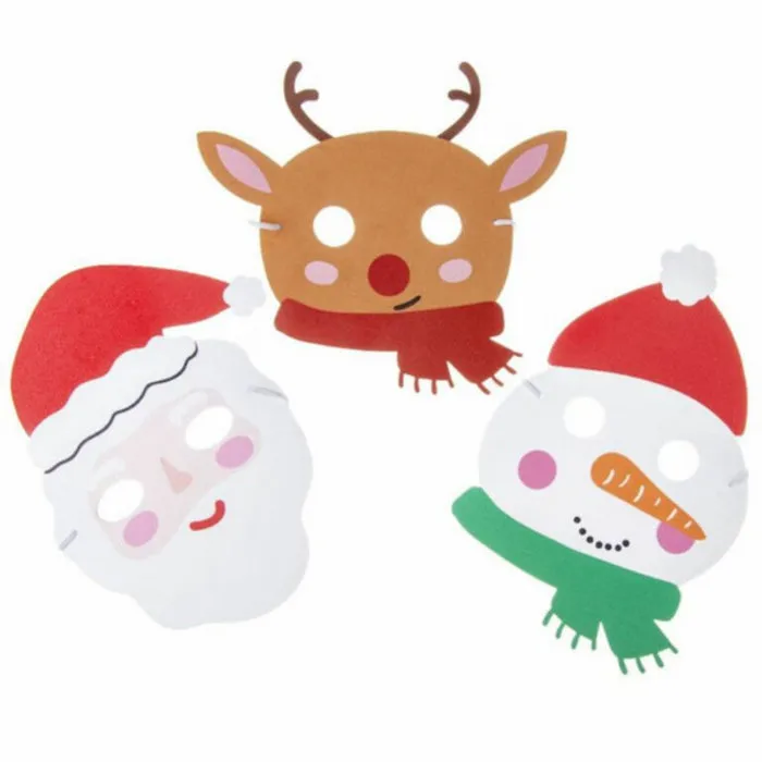 Kerst masker van foam