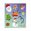 Stickers Kerstmis 10 stuks