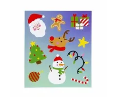 Stickers Kerstmis 10 stuks