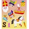 Sinterklaas stickers 10 stuks