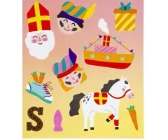 Sinterklaas stickers 10 stuks