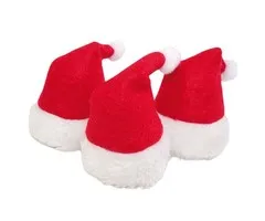 Kerstmutsen voor flessen 3 stuks