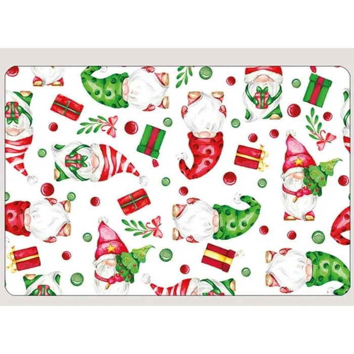 Placemat kerstkabouters
