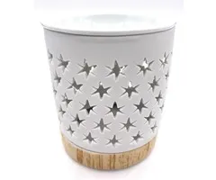 Oliebrander wit met sterren