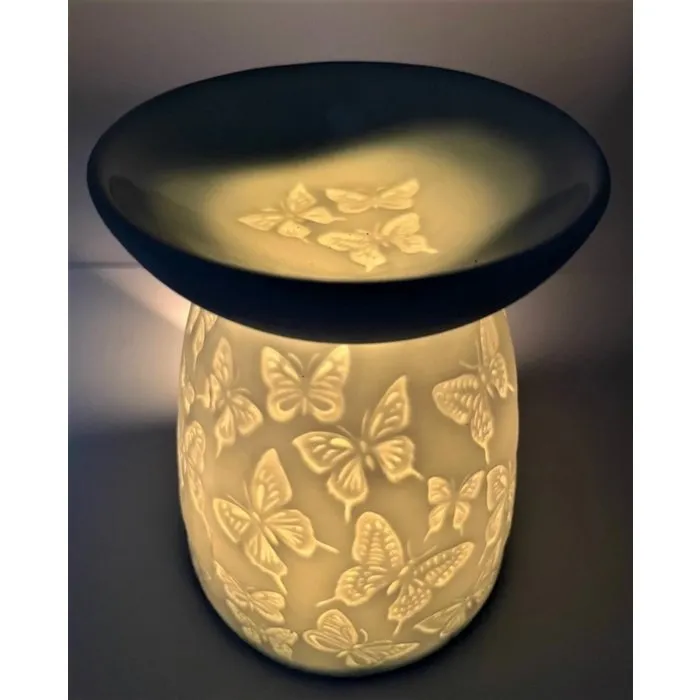 Witte oliebrander vlinders