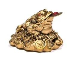 Feng Shui kikker goudkleur klein