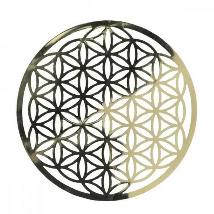 Levensbloem hanger metaal 12 cm