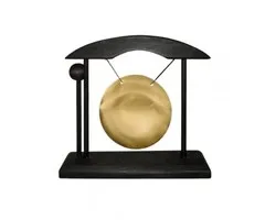 Tafelgong klein zwart en goud