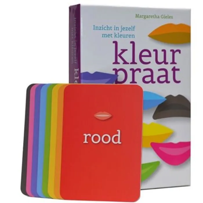 Kleurpraat kaarten met boek