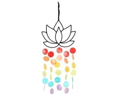 Lotus hanger met gekleurde schelp