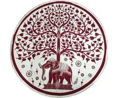 Rond Katoenen Kleed olifant