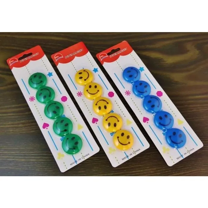 Smily magneet 5 stuks