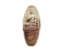 Shiva Lingam met ingekerfde boeddha