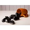 Shungiet trommelstenen  50 gram (6 a 8 stuks)