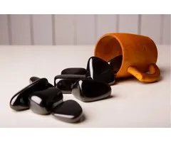 Shungiet trommelstenen 50 gram (6 a 8 stuks)