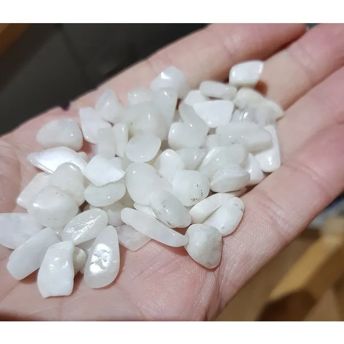 Maansteen regenboog steentjes 50 gram