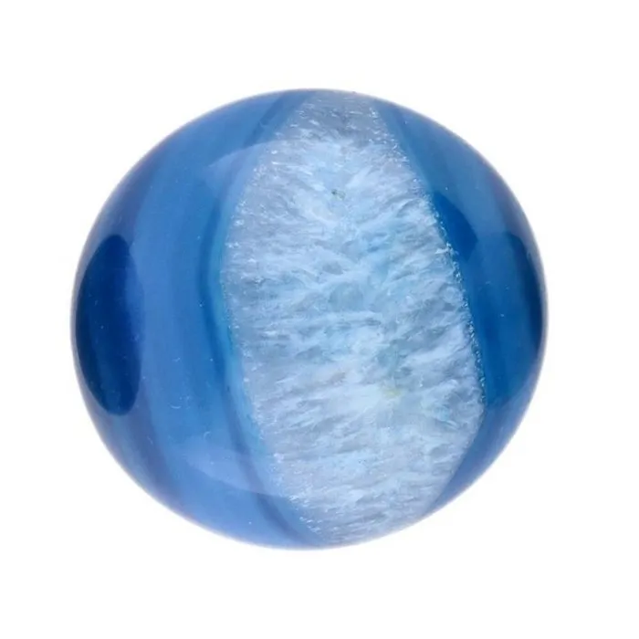Bol Agaat blauw 3 cm