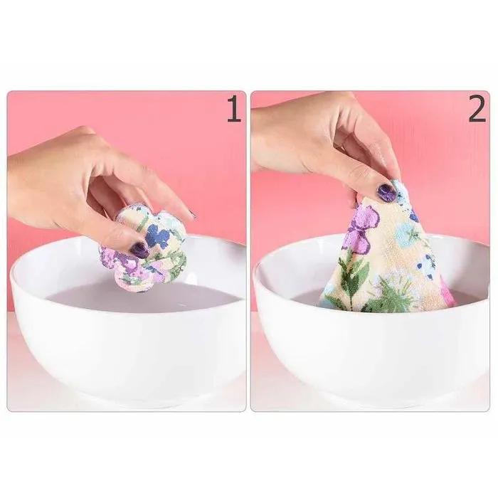 Magic handoek flowers