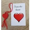 Kaartje met hartje - From the heart