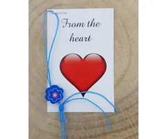 Kaartje met vergeet me nietje  - From the heart