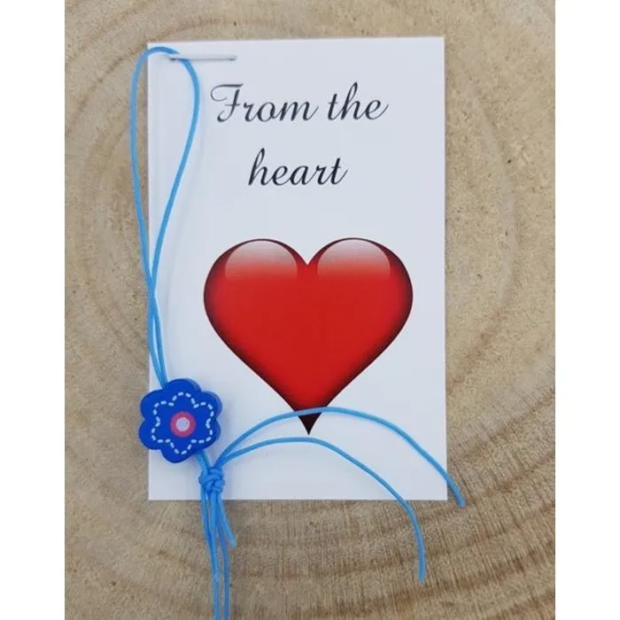 Kaartje met vergeet me nietje  - From the heart