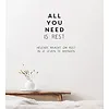 All you need is rest