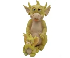 Grote draak met klein draakje